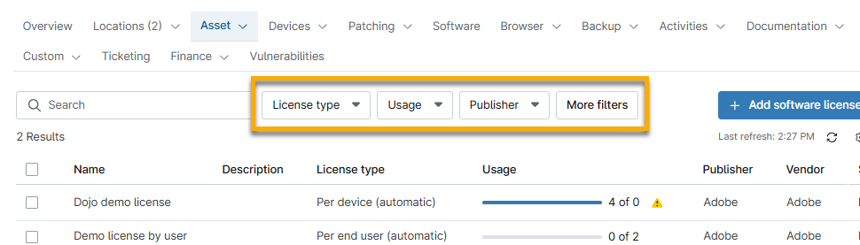 dashboard_asset_license filter.png